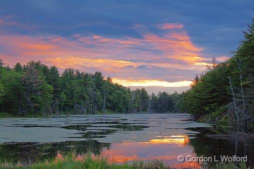 Clouded Sunrise_03675.jpg - Photographed near Parry  Sound, Ontario, Canada.